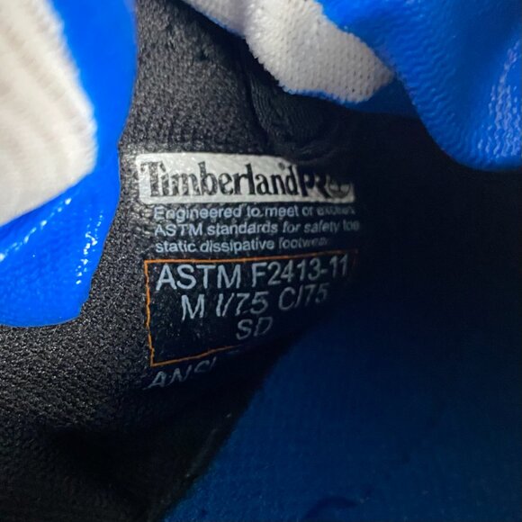 Timberland PRO Powertrain Alloy Safety Toe Shoes Men's 8M Black Lace Up 8 M Work - Picture 14 of 15